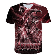 Load image into Gallery viewer, 2019 New design t shirt men/women marvel Avengers Endgame 3D print t-shirts Short sleeve Harajuku style tshirt tops AS SIZE