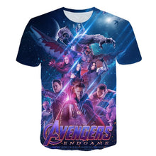 Load image into Gallery viewer, 2019 New design t shirt men/women marvel Avengers Endgame 3D print t-shirts Short sleeve Harajuku style tshirt tops AS SIZE