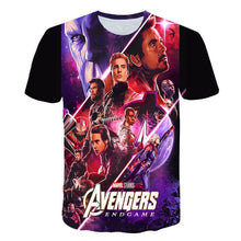 Load image into Gallery viewer, 2019 New design t shirt men/women marvel Avengers Endgame 3D print t-shirts Short sleeve Harajuku style tshirt tops AS SIZE
